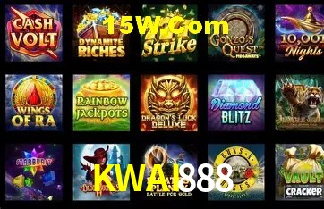 Tela de boas-vindas e lobby de jogos do aplicativo KWAI888